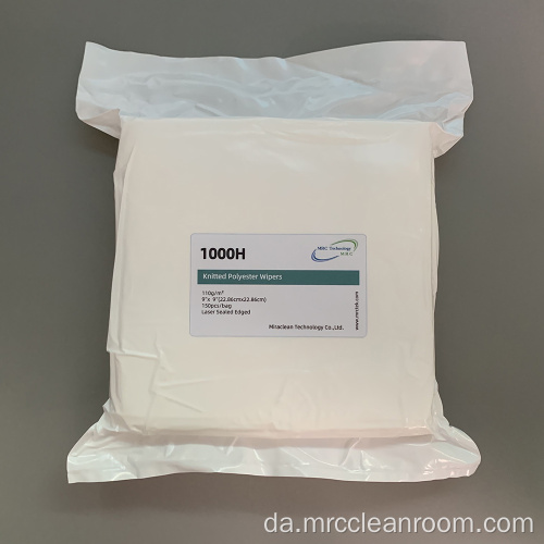 1000H fnug gratis antibakteriel polyester Cleanroom Wipes